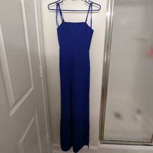 NWOT spaghetti strap royal blue jumpsuit